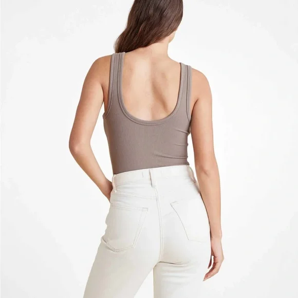 Nuuds Scoop Tank Bodysuit - Picture 2 of 5